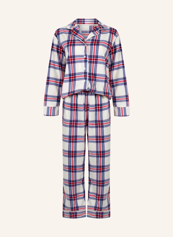 hunkemöller Schlafanzug FLEECE WEISS