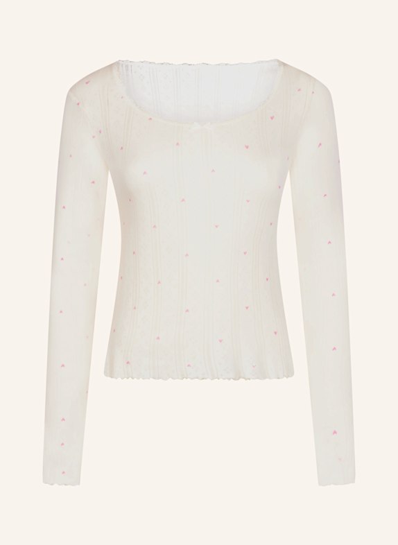 hunkemöller Schlafshirt POINTELLE WEISS