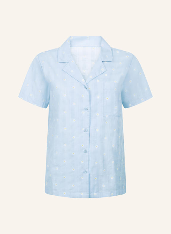 hunkemöller Schlafshirt WOVEN BLAU
