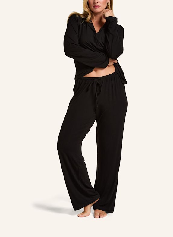 hunkemöller Schlafhose ESSENTIAL JERSEY SCHWARZ