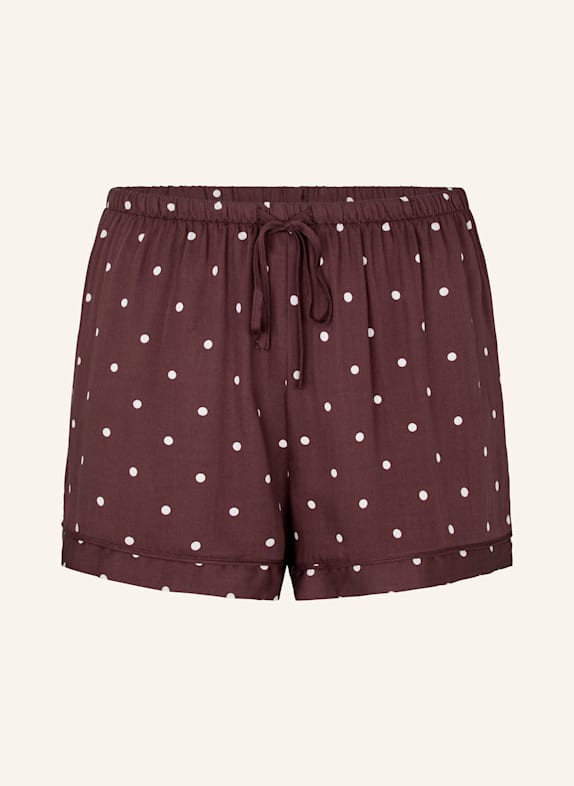 hunkemöller Schlafhose SATIN BRAUN