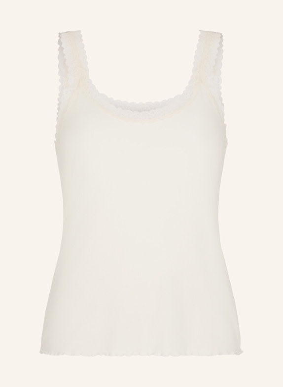 hunkemöller Top RIB LACE WEISS