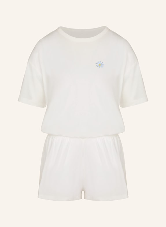 hunkemöller Schlafanzug COTTON WEISS