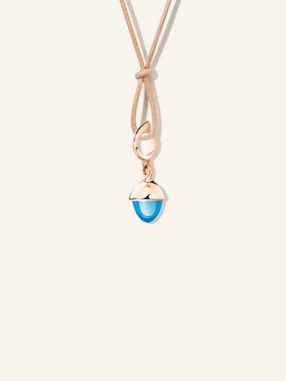 TAMARA COMOLLI Anhänger PENDANT MIKADO FLAMENCO SWISS TOPAZ aus 18 Karat Roségold mit Swiss Topas ROSÉGOLD