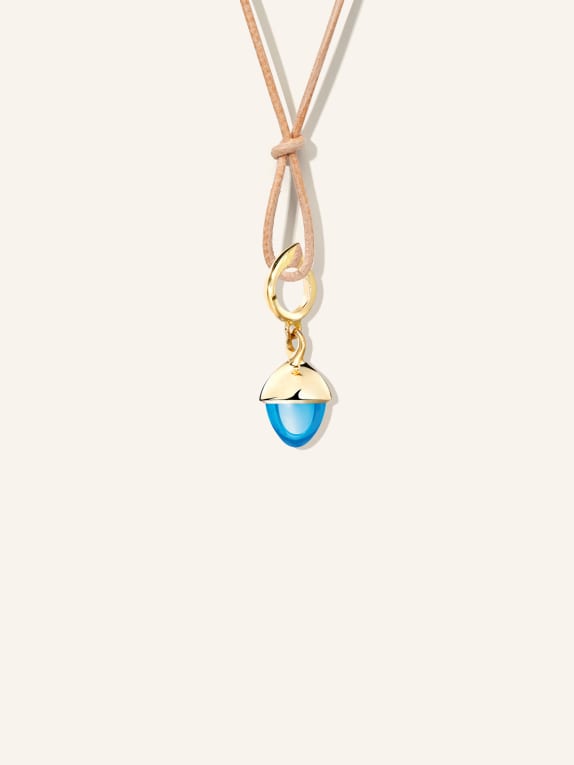 TAMARA COMOLLI Anhänger PENDANT MIKADO FLAMENCO SWISS TOPAZ aus 18 Karat Gelbgold mit Swiss Topas GOLD