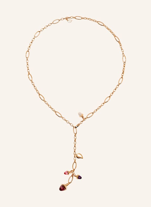 TAMARA COMOLLI Halskette NECKLACE MIKADO DELICATE 51 CM 'WILDBERRY' WITH DIAMOND PAVÉ 18K Roségold ROSÉGOLD