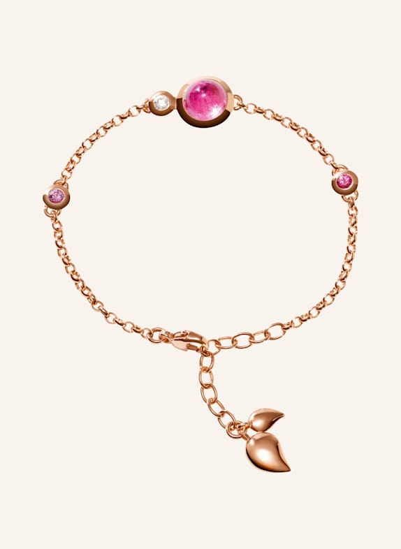 TAMARA COMOLLI Armband BRACELET BOUTON MINI CHAIN 'BLUSH' - SMALL/MEDIUM 18K Roségold ROSÉGOLD