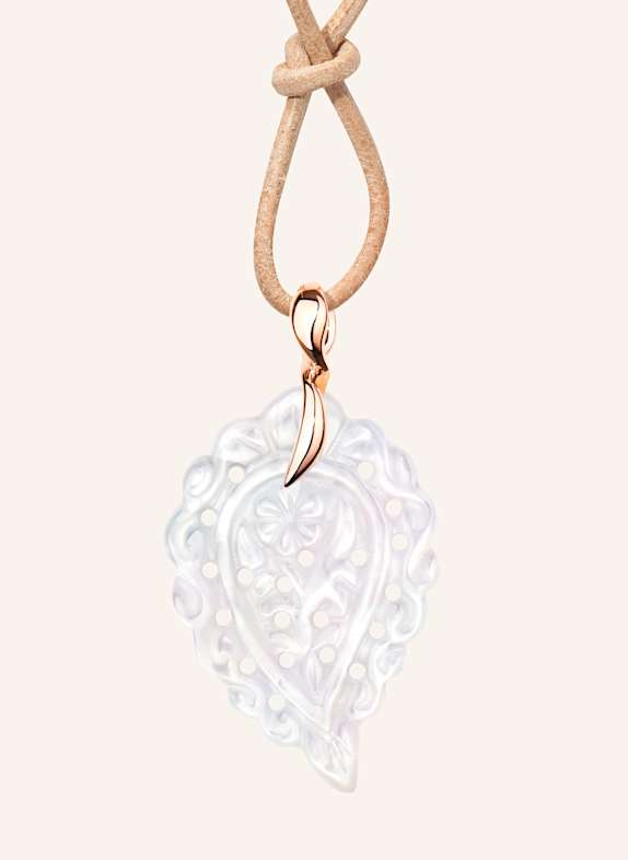 TAMARA COMOLLI Anhänger PENDANT INDIA SMALL MOTHER OF PEARL WHITE aus 18 Karat Roségold und Perlmutt ROSÉGOLD