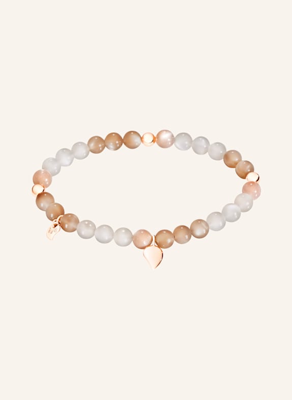 TAMARA COMOLLI Armband BRACELET INDIA 'CAMEL' DROP MEDIUM aus 18 Karat Roségold und Mondsteinen ROSÉGOLD