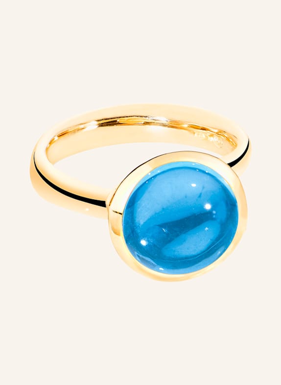 TAMARA COMOLLI Ring RING BOUTON LARGE SWISS TOPAZ aus 18K Gelbgold mit Swiss Topas GOLD