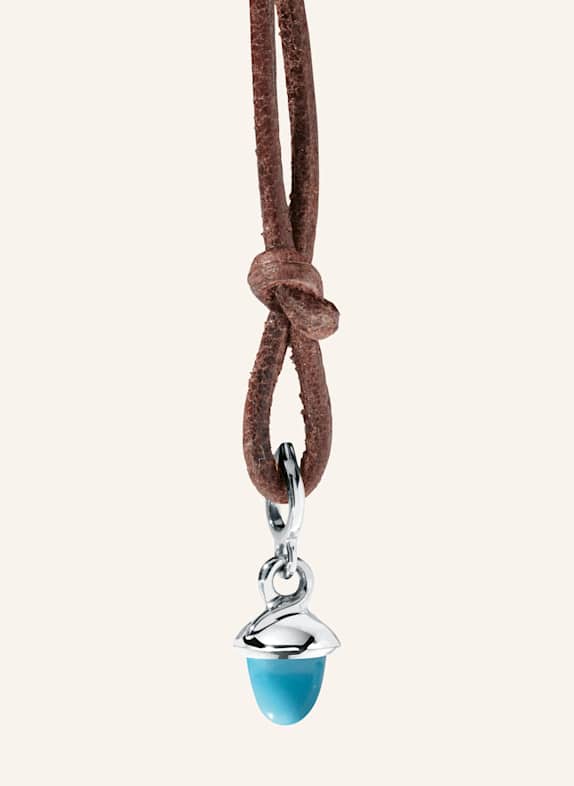 TAMARA COMOLLI Anhänger PENDANT MINIMIKADO TURQUOISE 18K Weißgold WEISSGOLD