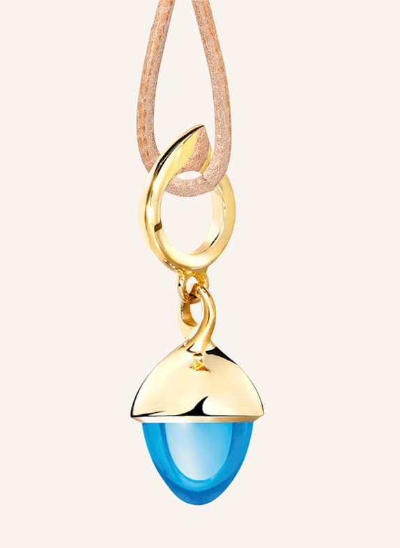TAMARA COMOLLI Anhänger PENDANT MIKADO FLAMENCO SWISS TOPAZ aus 18 Karat Gelbgold mit Swiss Topas GOLD