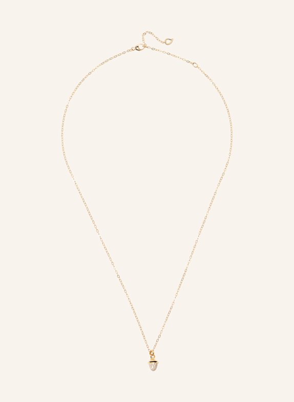 TAMARA COMOLLI Halskette NECKLACE 'MYMIKADO' WITH DIAMOND PAVÉ aus 18 Karat Gelbgold mit Diamant Pavé GOLD