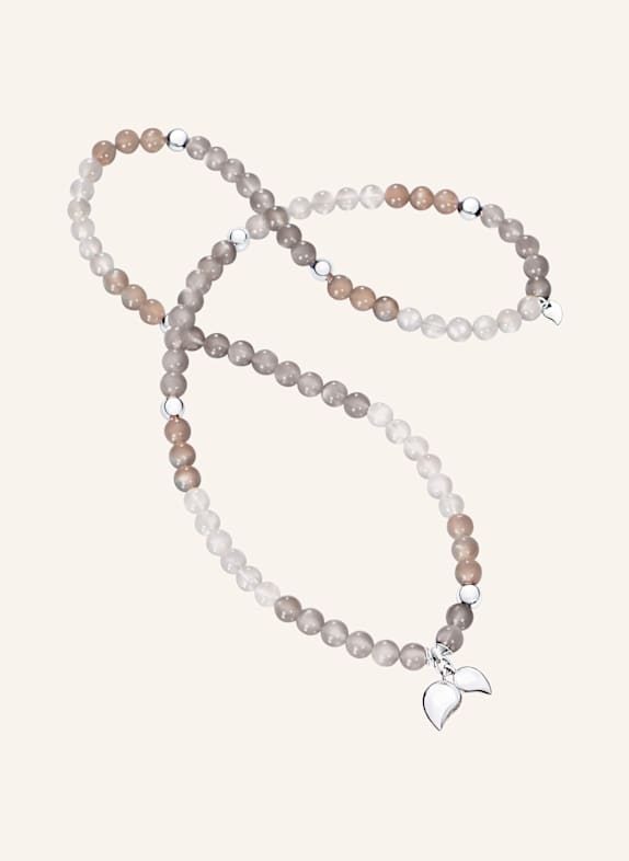 TAMARA COMOLLI Armband BRACELET INDIA 'CASHMERE' MEDIUM aus 18 Karat Weißgold und Mondsteinen WEISSGOLD