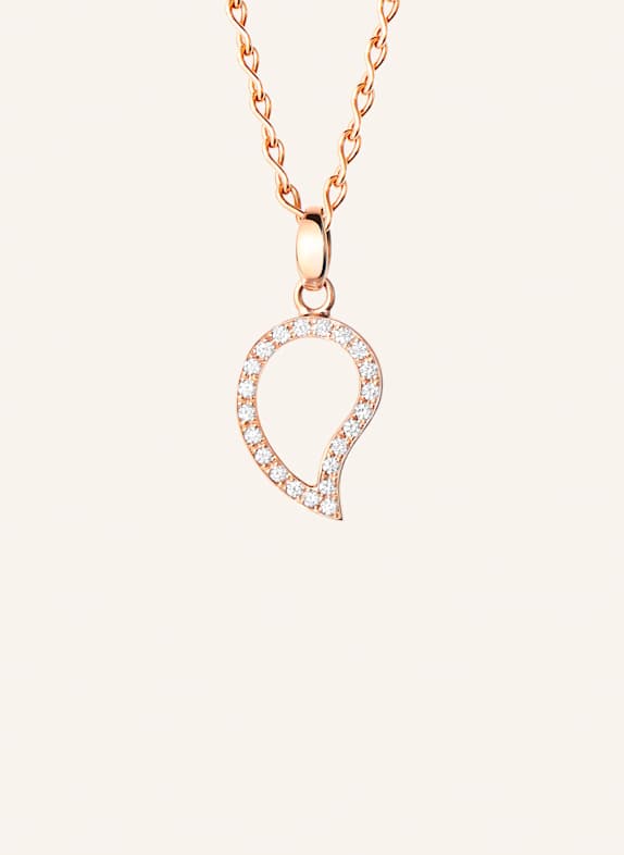 TAMARA COMOLLI Anhänger PENDANT SIGNATURE SMALL DIAMOND PAVÉ mit Diamant Pavé 18K Roségold ROSÉGOLD