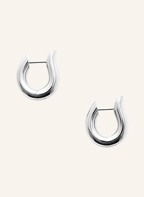 TAMARA COMOLLI Ohrstecker SIGNATURE OHRSTECKER HOOP MEDIUM 18K Weißgold WEISSGOLD
