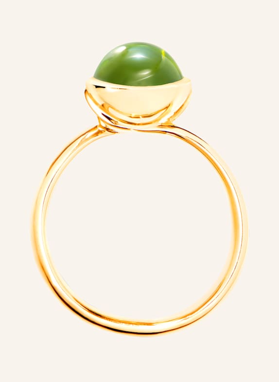 TAMARA COMOLLI Ring RING BOUTON SMALL PERIDOT aus 18K Gelbgold mit Peridot GOLD