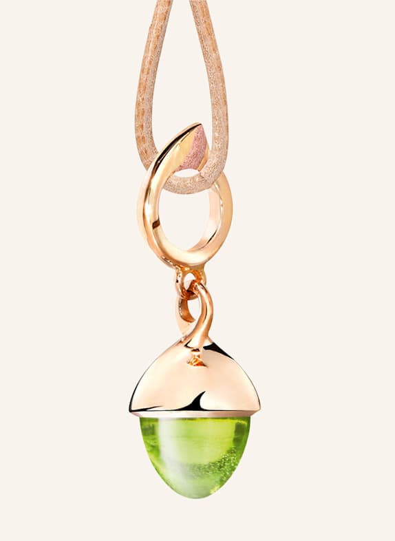 TAMARA COMOLLI Anhänger PENDANT MIKADO FLAMENCO PERIDOT Peridot 18K Roségold ROSÉGOLD