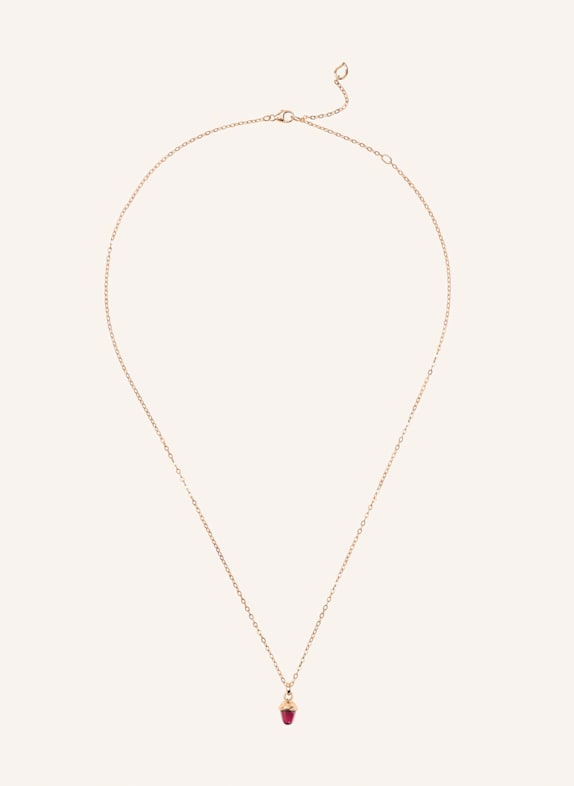 TAMARA COMOLLI Halskette NECKLACE 'MYMIKADO' WITH TOURMALINE ROSE Rosa Turmalin 18K Roségold ROSÉGOLD