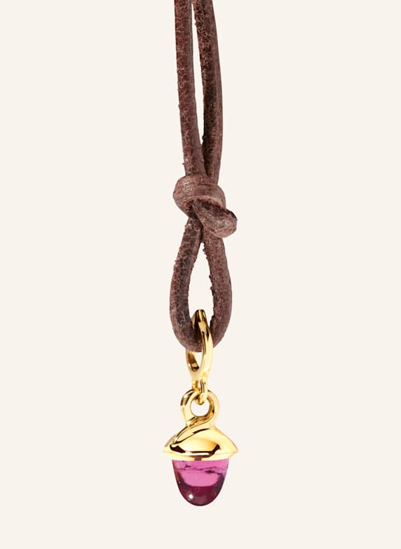 TAMARA COMOLLI Anhänger PENDANT MINIMIKADO TOURMALINE ROSE 18K Gelbgold GOLD