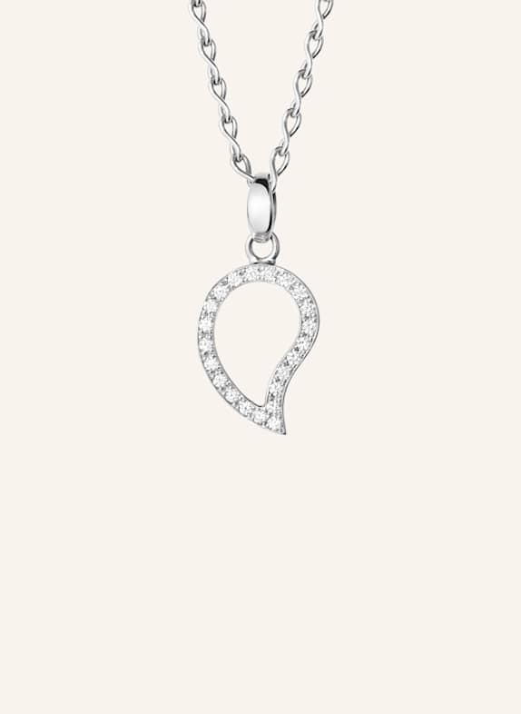 TAMARA COMOLLI Anhänger PENDANT SIGNATURE SMALL DIAMOND PAVÉ mit Diamant Pavé 18K Weißgold WEISSGOLD