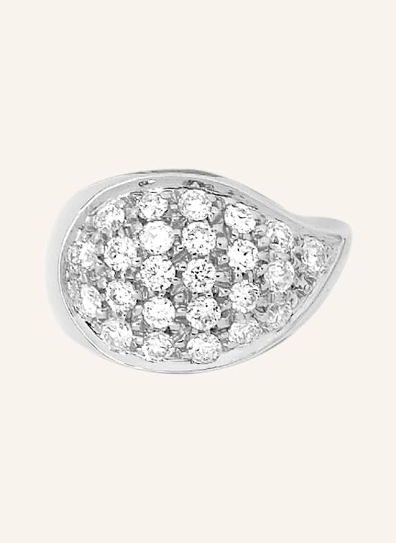 TAMARA COMOLLI Charm SIGNATURE DROP CLASP DIAMOND PAVÉ aus 18 Karat Weißgold mit Diamant Pavé WEISSGOLD