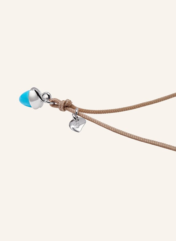 TAMARA COMOLLI Armband BRACELET 'MYMIKADO' WITH TURQUOISE aus 18 Karat Weißgold mit Türkis WEISSGOLD