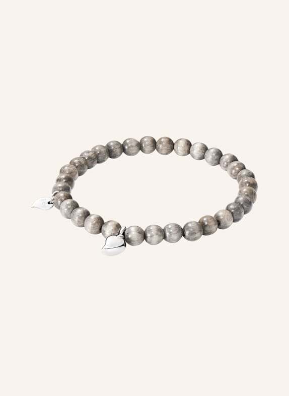 TAMARA COMOLLI Armband BRACELET INDIA GREYWOOD DROP MEDIUM Greywood 18K Weißgold WEISSGOLD