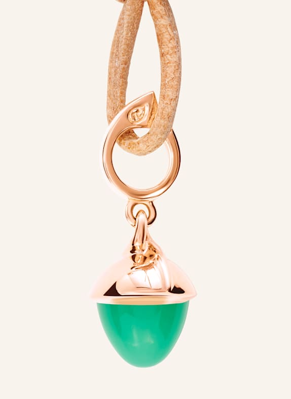 TAMARA COMOLLI Anhänger PENDANT MIKADO FLAMENCO CHRYSOPRASE 18K ROSÉGOLD ROSÉGOLD