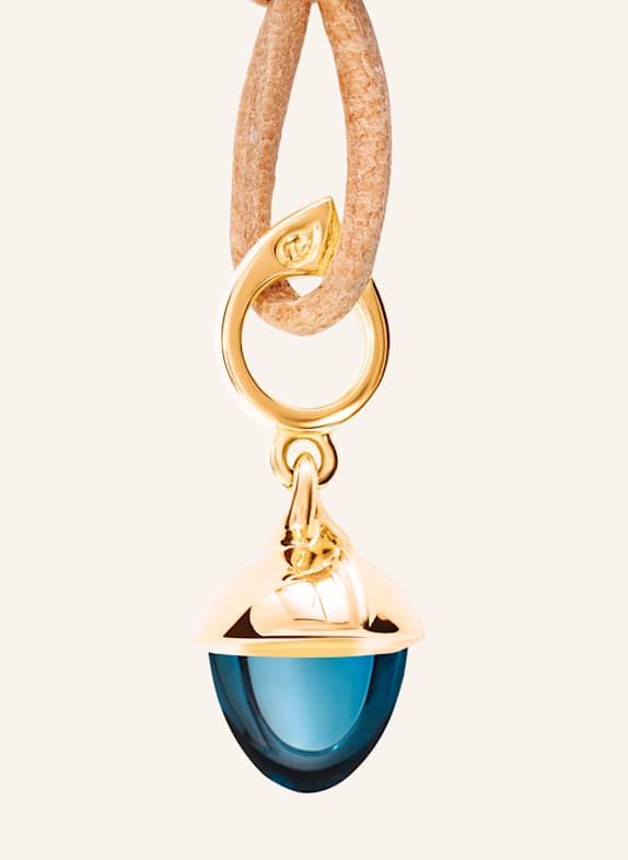 TAMARA COMOLLI Anhänger PENDANT MIKADO FLAMENCO LONDON TOPAZ London Topas 18K Gelbgold GOLD