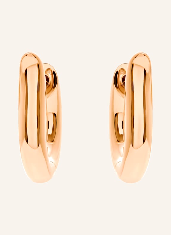 TAMARA COMOLLI Ohrstecker SIGNATURE OHRSTECKER HOOP SMALL 18K Roségold ROSÉGOLD