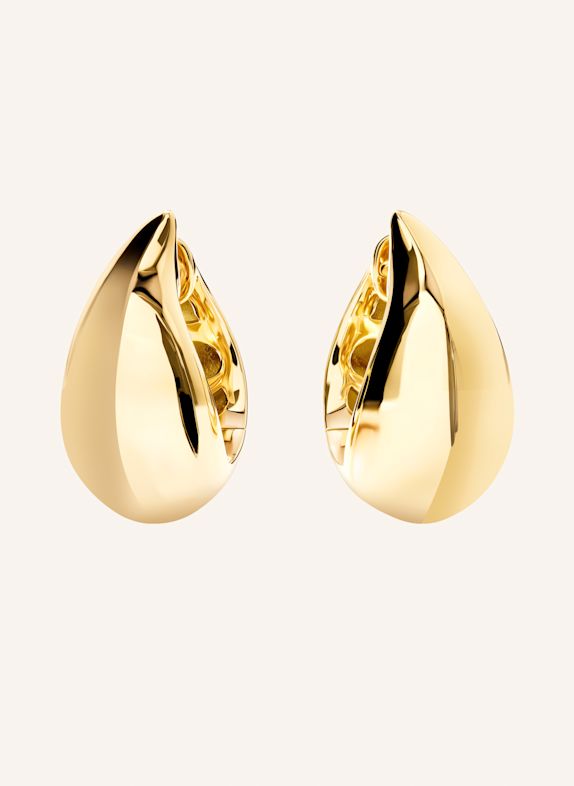 TAMARA COMOLLI Ohrringe SIGNATURE OHRRINGE HUGGIES CURVED DROP GOLD