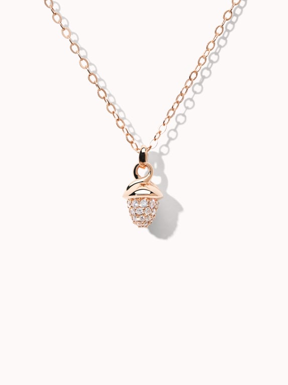 TAMARA COMOLLI Halskette NECKLACE 'MYMIKADO' WITH DIAMOND PAVÉ aus 18 Karat Roségold mit Diamant Pavé ROSÉGOLD