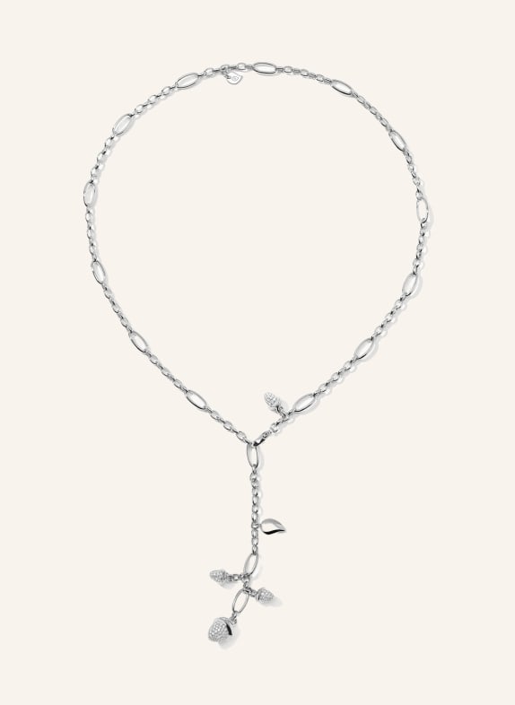 TAMARA COMOLLI Halskette NECKLACE MIKADO DELICATE 51 CM DIAMOND PAVÉ mit Diamant Pavé WEISSGOLD