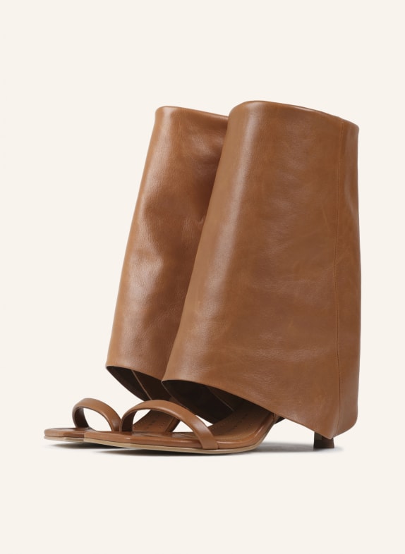 BRONX Skirt Sandalette ROS-EY BRAUN/ COGNAC/ CAMEL