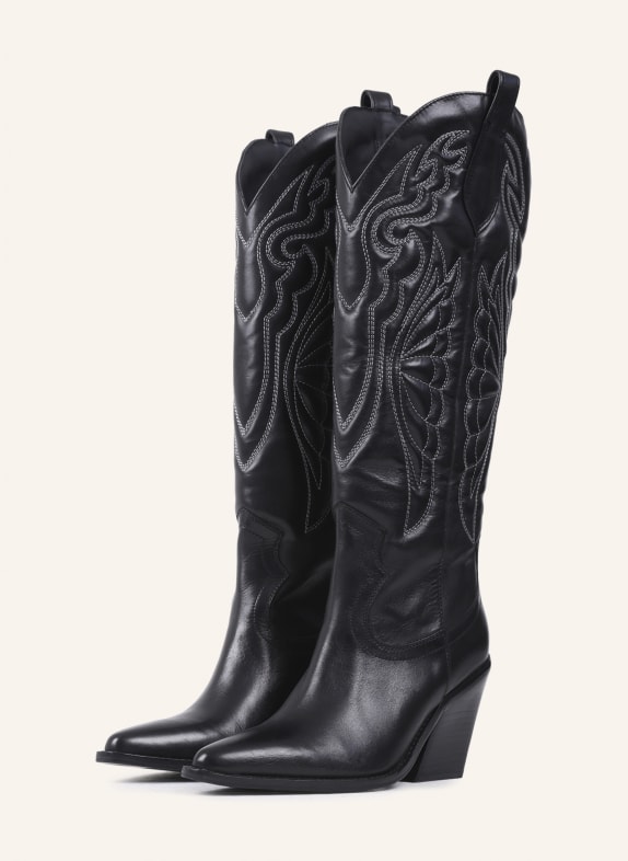 BRONX Stiefel NEW-KOLE SCHWARZ/ SILBER