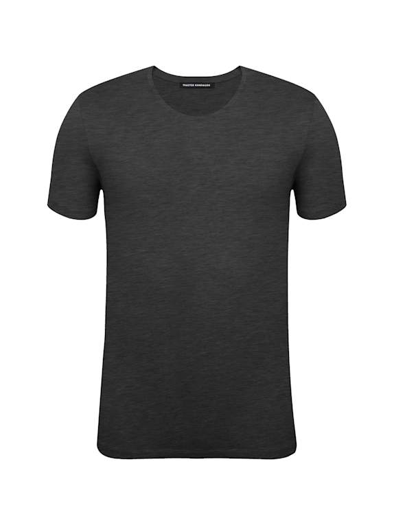 TRUSTED HANDWORK Round Neck 1/2-Sleeve T-Shirt DUNKELGRAU