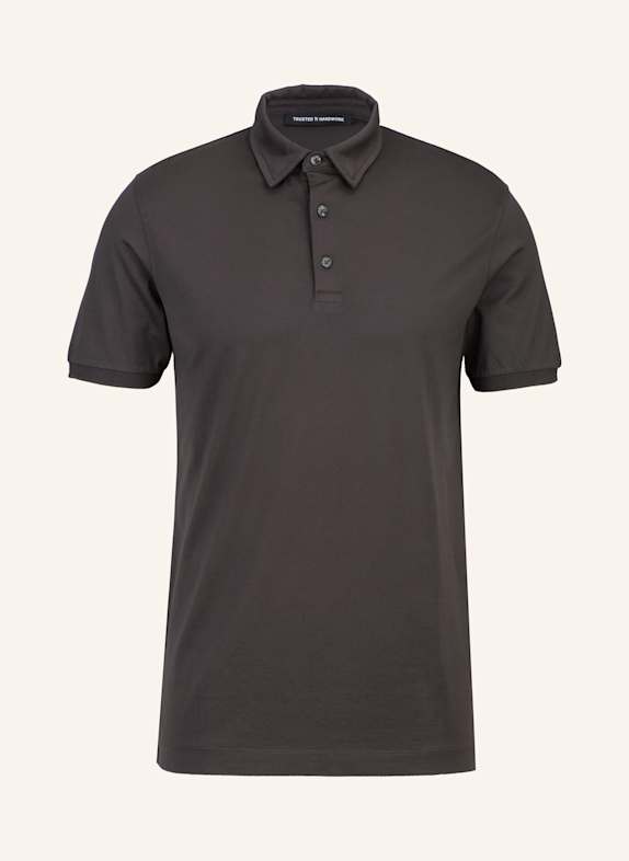 TRUSTED HANDWORK 1/2-Sleeve Polo Shirt GRAU