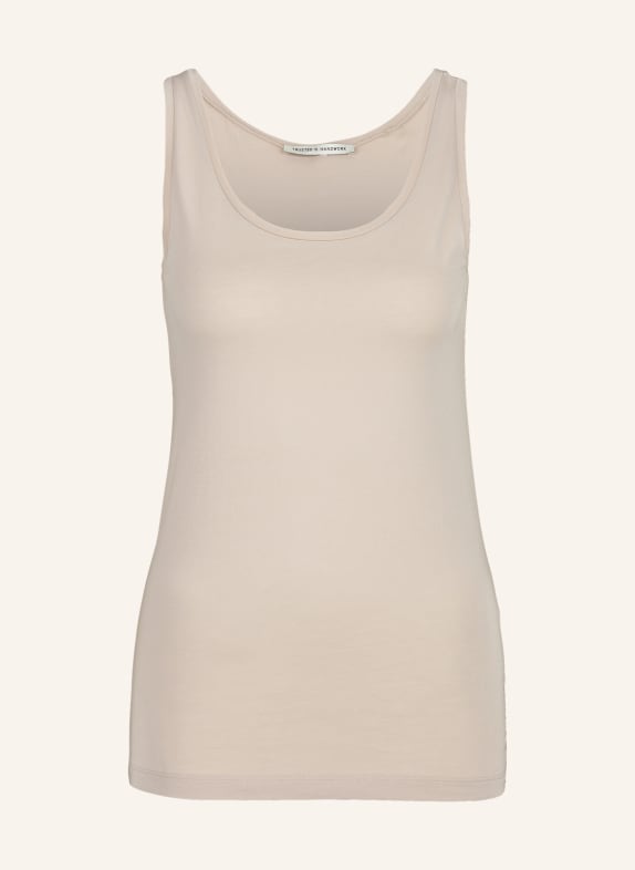 TRUSTED HANDWORK Tank Top - Original Supima Single Jersey BEIGE