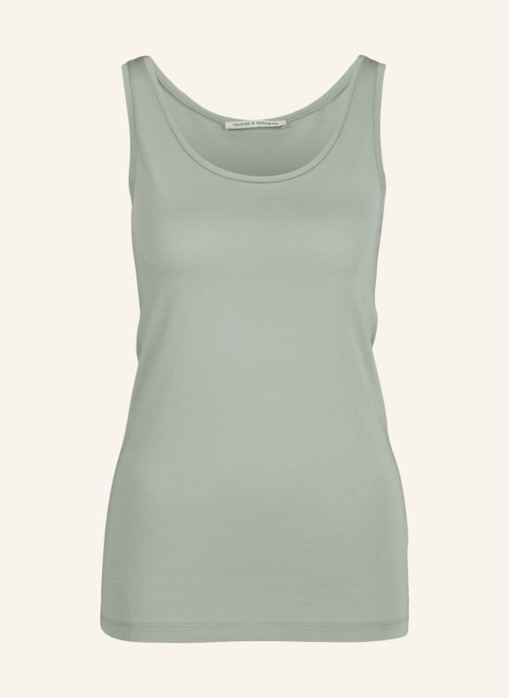 TRUSTED HANDWORK Tank Top - Original Supima Single Jersey GRÜN