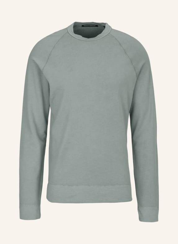 TRUSTED HANDWORK Round Neck 1/1-Sleeve Sweatshirt with Raglan GRAU