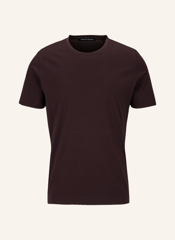 TRUSTED HANDWORK Round Neck 1/2-Sleeve T-Shirt DUNKELROT