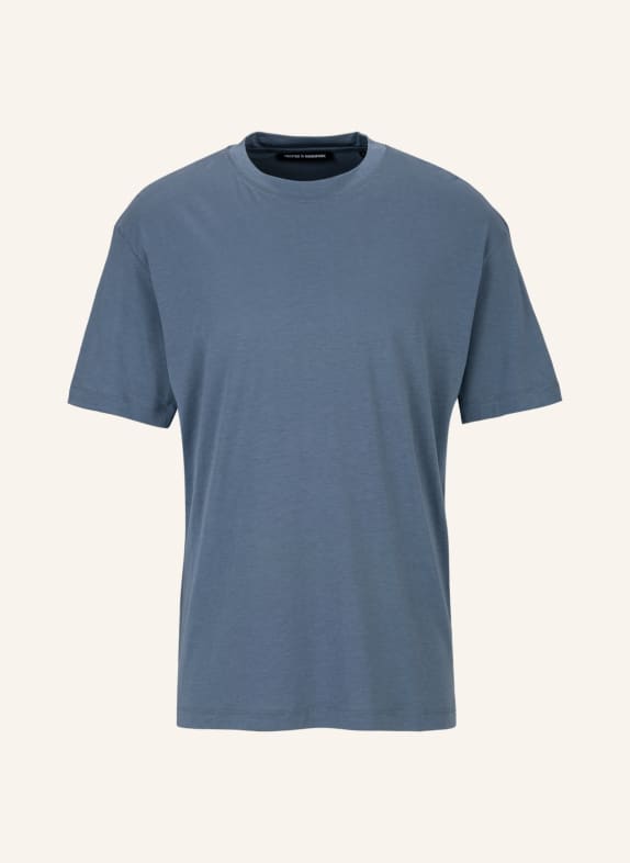 TRUSTED HANDWORK Oversized Round Neck 1/2-Sleeve T-Shirt BLAU