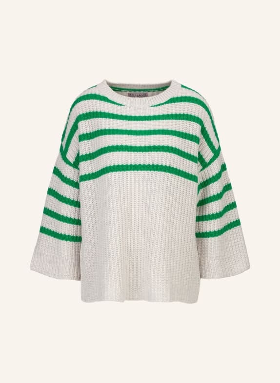 ROSA & ME Strickpullover CREME/ GRÜN