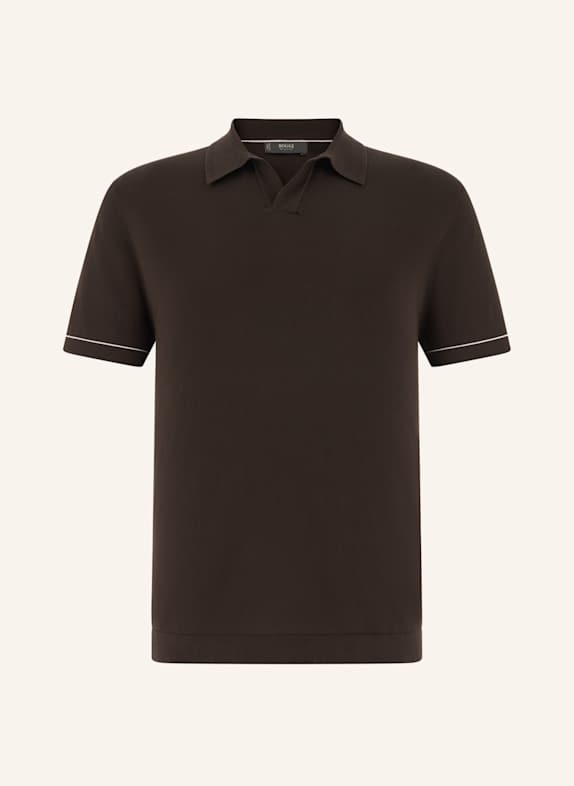 BOGGI MILANO Pullover DUNKELBRAUN