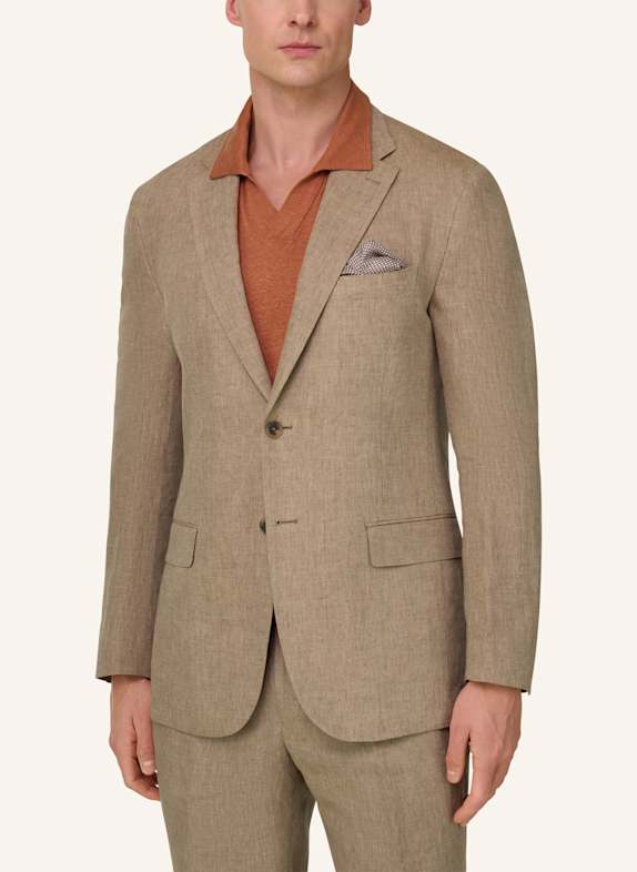 BOGGI MILANO Pak met normale pasvorm BEIGE