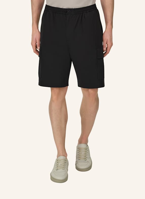BOGGI MILANO bermuda ZWART