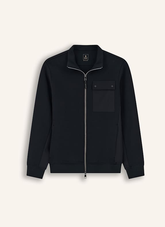 BOGGI MILANO Sweatshirt jacket BLACK