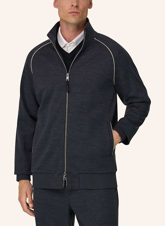 BOGGI MILANO Sweatjack DONKERGRIJS