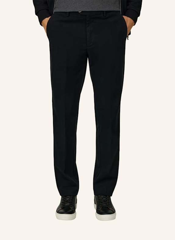 BOGGI MILANO Cordbroek ZWART